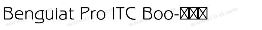 Benguiat Pro ITC Boo字体转换